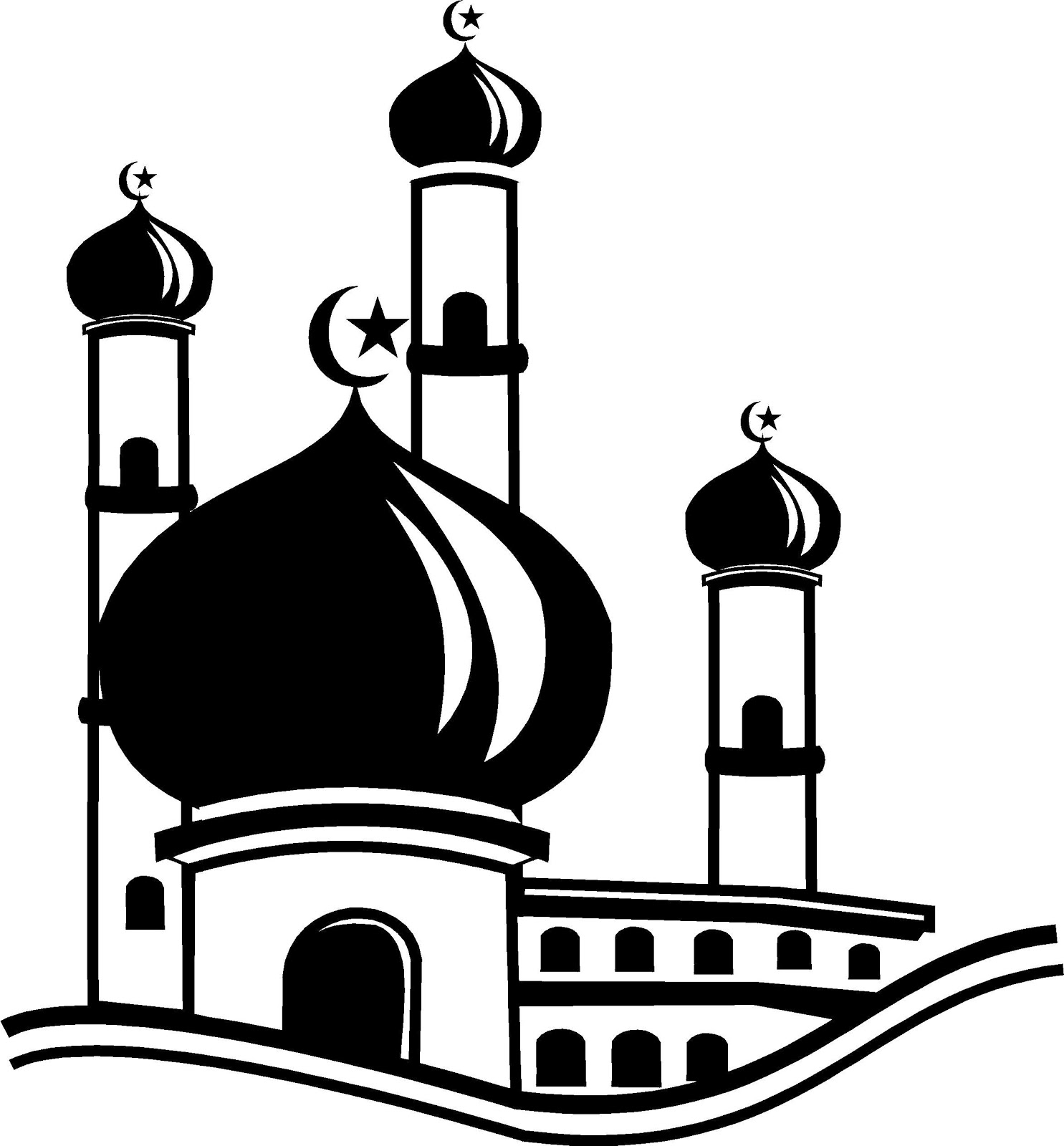 Contoh Gambar Karikatur Masjid Ideku Unik