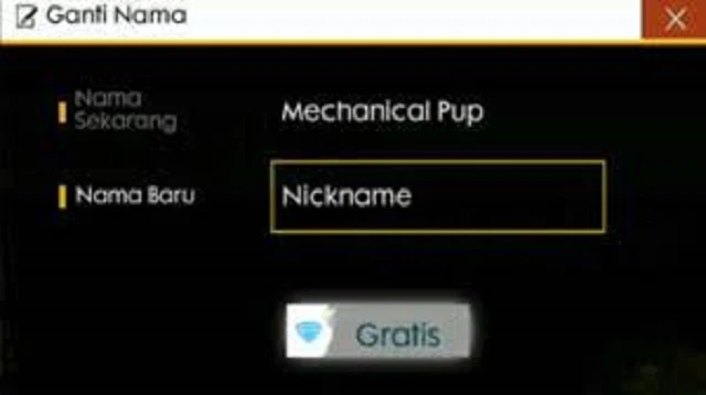 Cara Ganti Nama di FF tanpa Diamond
