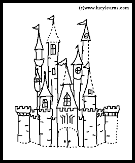 disney castle for kids coloring ideas