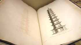 Elevation of the Great Pagoda, Kew, as first intended  T Miller after William Chambers (1763)  Board of Trustees of the Royal Botanic Gardens, Kew
