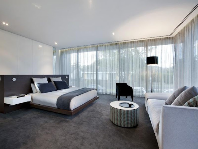 Photo of amazing modern bedroom in dream home in Melbourne