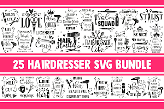 Hairdresser SVG Bundle, hair stylist svg, salon svg, svg designs, svg quotes, hairstylist svg, salon life svg, hair dryer svg, hair dresser