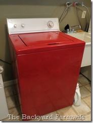 washing machine makeover - The Backyard Farmwife