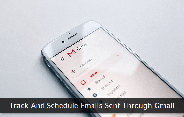 Gmail inbox opened on a smartphone