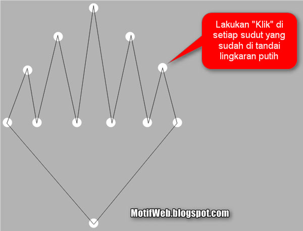 Objek sudut lancip Bezier Tool CorelDRAW