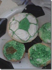 Soccer cookies