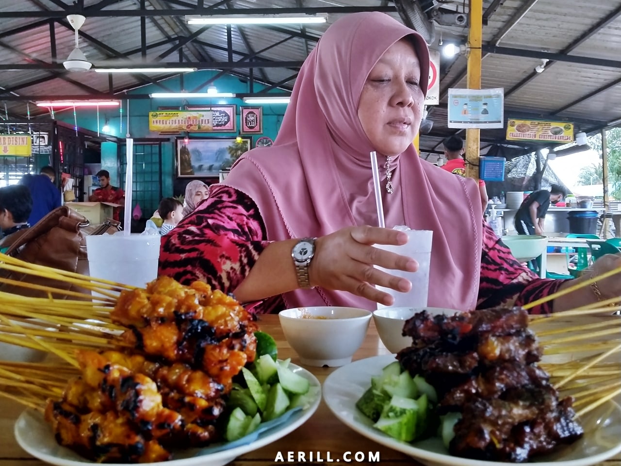 Makan Sate Tersedap Kedah di At Satay Semeling, Bedong, Kedah