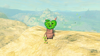 Korok on a canyon rock