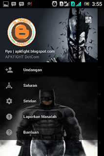 BBM MOD Tema Batman based v.2.13.1.14 Apk Terbaru