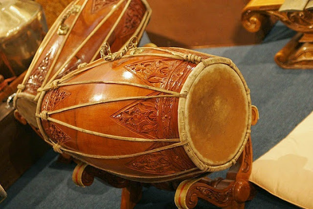 Traditional musical instruments at the most famous Indonesian