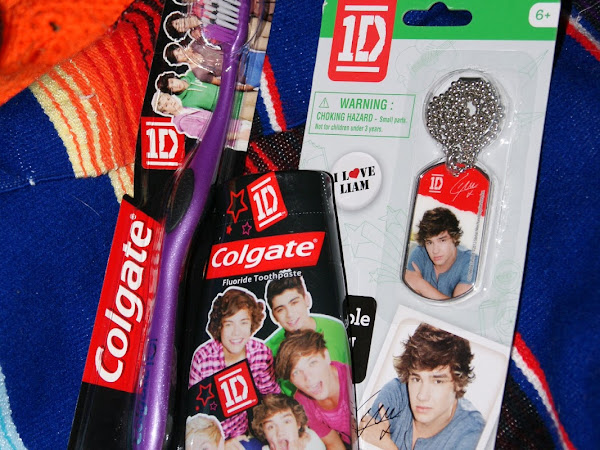 1D Toothbrush and Toothpaste + A Liam Dog Tag