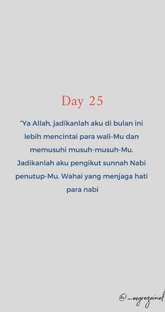 30 Doa Harian Ramadhan