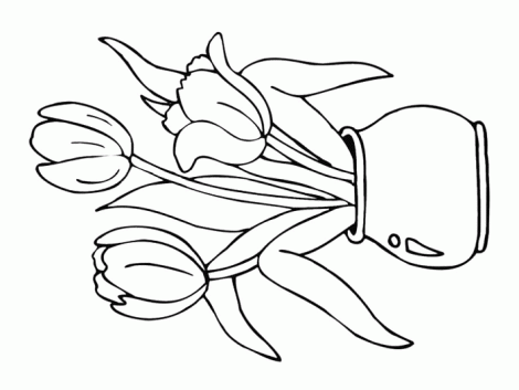 Flower Coloring Pages on Coloring Pages  Flower Coloring Pages