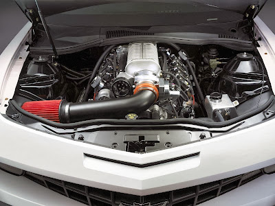 Engine of Chevrolet Copo Camaro