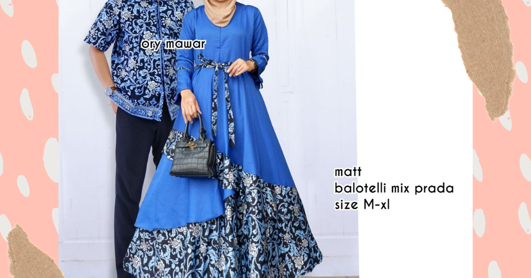 Batikcouple Store Model Baju  Gamis  Batik Couple  Sarimbit 