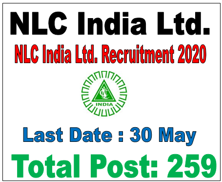 NLC India Ltd. Recruitment 2020