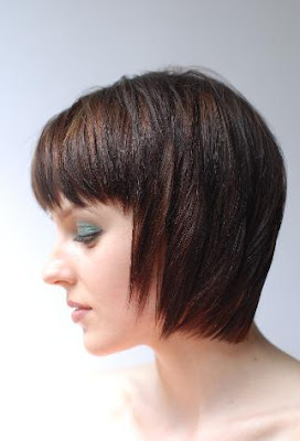 Trendy angled layered bob haircuts