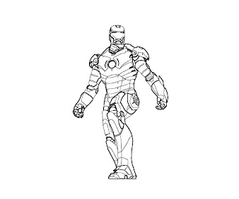 #14 Iron Man Coloring Page