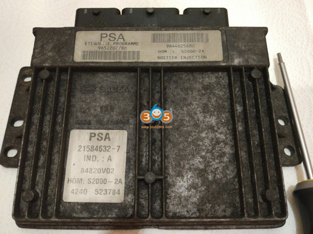 Read Peugeot 406 Sagem 2000 ECU with Kess V2 3