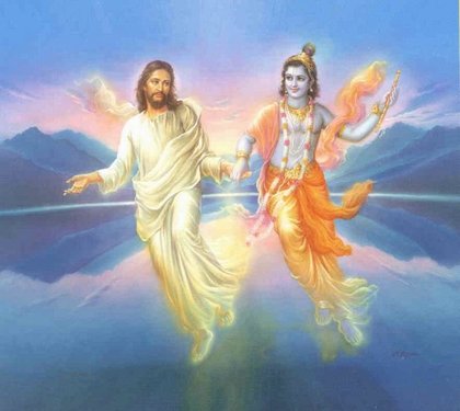 god krishna jesus christ together