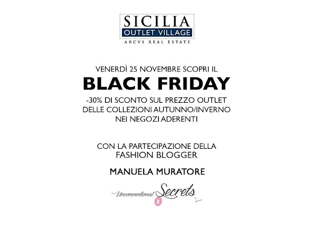 black friday al sicilia outlet village