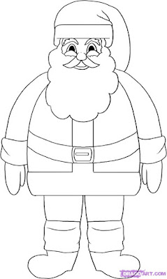 Santa clause pencil art