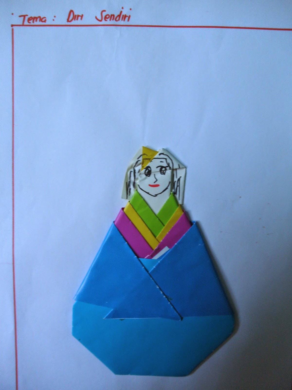 contoh origami  melipat kertas untuk PAUD berdasarkan 