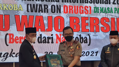 Narkoba Kejahatan Luar Biasa, Bupati Wajo Harap Kehadiran BNK Bisa Memberi Dampak Positif