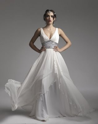 grecian wedding dress