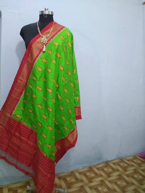 Ikkat silk dupattas