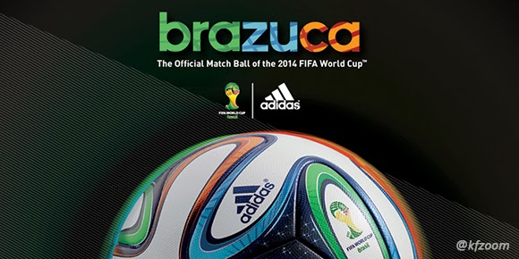 Adidas Brazuca Bola Rasmi Piala Dunia FIFA Brazil 2014 