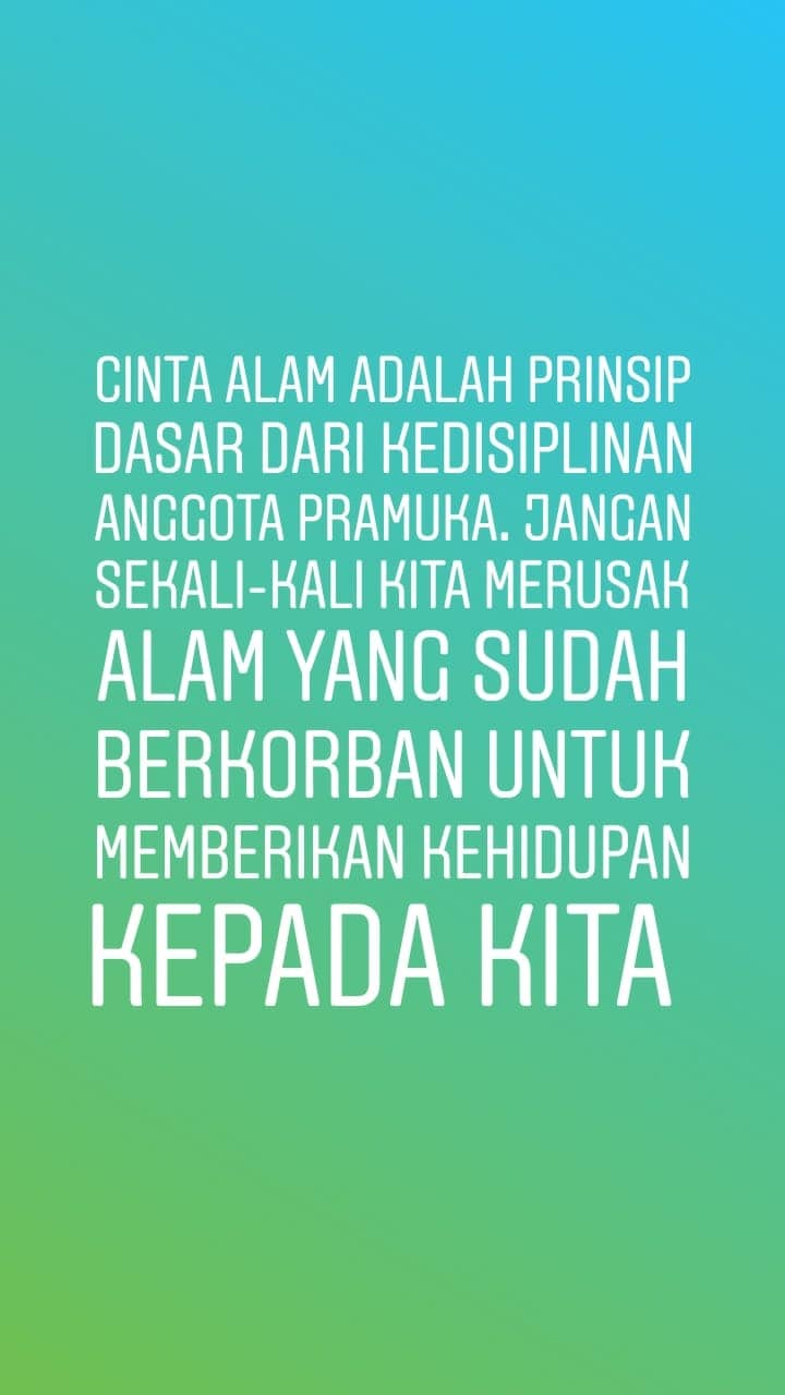 Kata motivasi pramuka keren untuk status dan caption