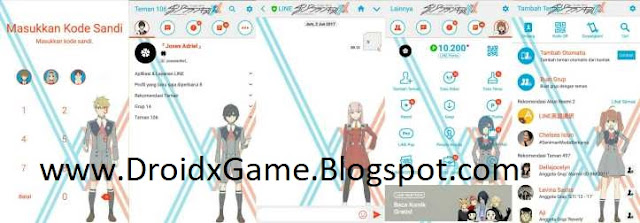 Download Tema Line Anime Darling in the Franxx