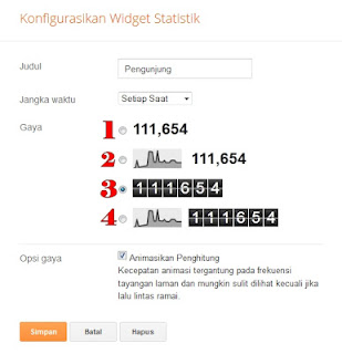 CARA MENAMBAHKAN WIDGET PAGE VIEW PADA BLOG