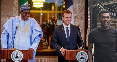Reno Omokri blasts President Buhari after President Macron’s Visit to Nigeria.