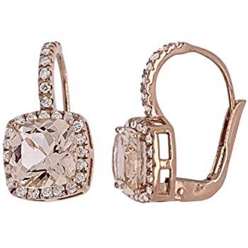 TriJewels Round Tanzanite and Diamond 2 5/8 ctw Womens Halo Dangling Earrings 14K Gold,,,,Price: $939.00