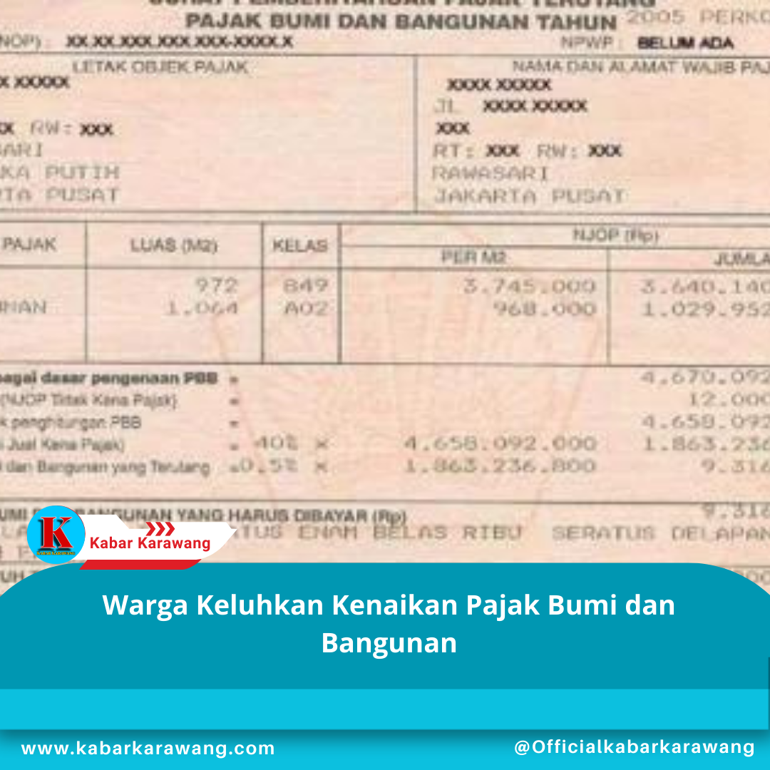 Warga Keluhkan Kenaikan Pajak Bumi dan Bangunan