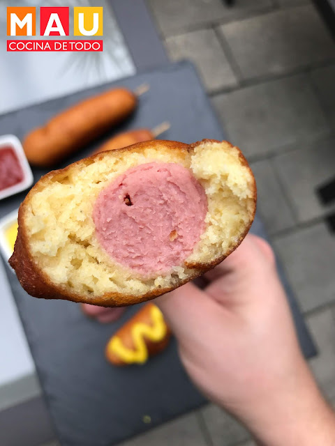 mau cocina de todo receta corn dogs banderillas de salchicha estilo americano facil