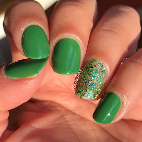 NailaDay: Sinful Colors Exotic Green and Different Dimension Wee Bit Irish