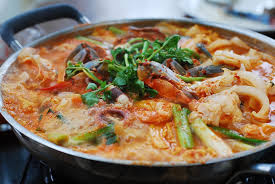 Spicy Korean Seafood and Vegetable Stew