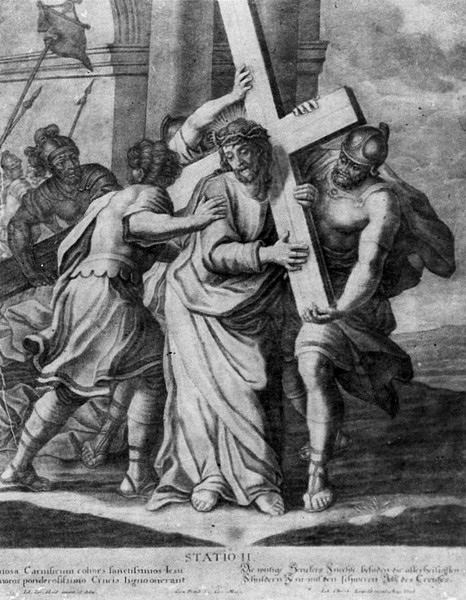 Via Crucis - Stazione II - Gesù consola le donne di Gerusalemme - Prima metà del XVIII secolo - Johann Lorenz Haid