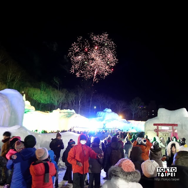 【層雲峽溫泉冰瀑祭】七彩魔幻冰雪城堡　還有零下15度的花火大會