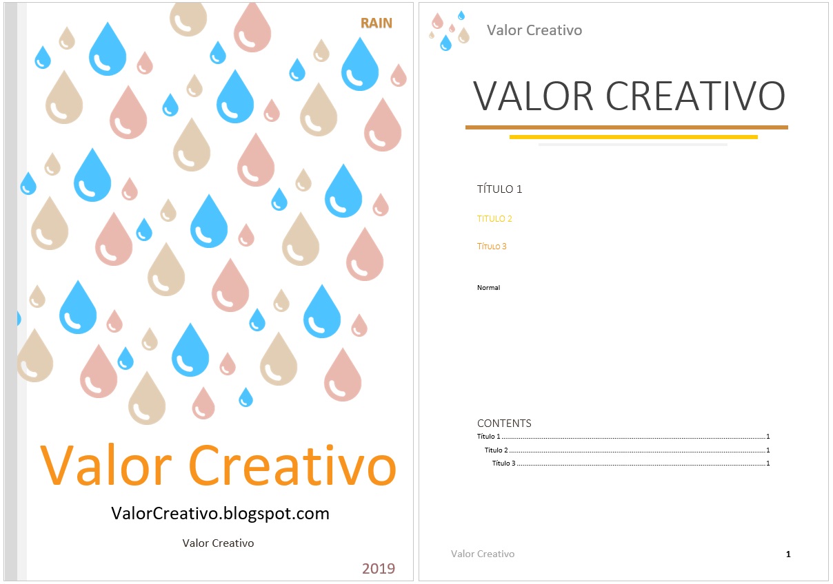 Valor Creativo Portadas Word