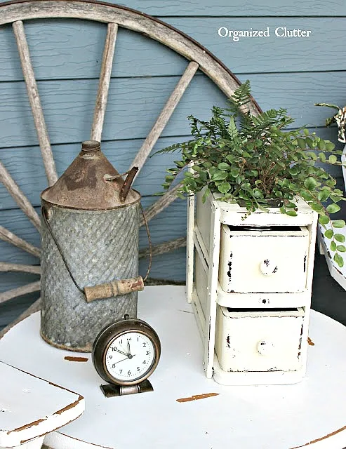 Sewing Machine Drawers Re-purposed As Plant Holder