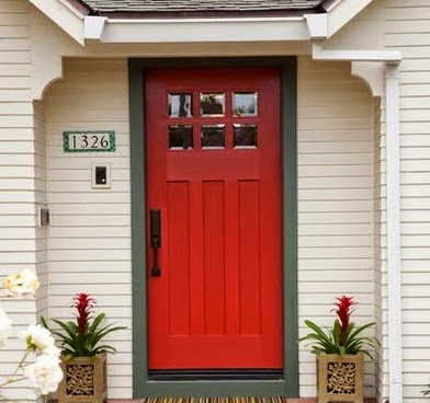 Misteri dan Arti Warna  Pintu  Rumah  Yang Berwarna Merah