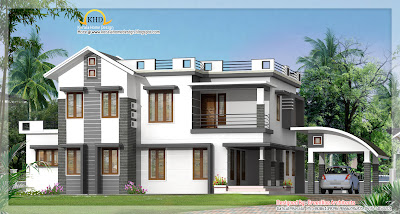 Modern contemporary Elevation - 2750 Sq. Ft
