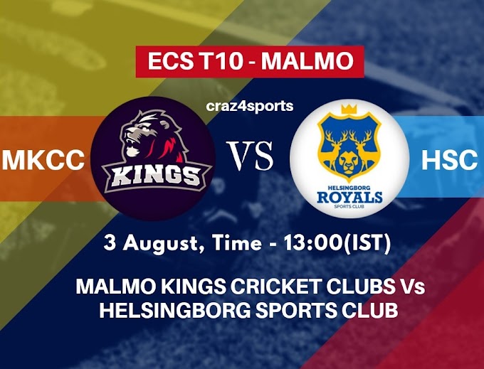 MKCC VS HSC Dream11 prediction | MALMO KINGS CRICKET CLUBS Vs HELSINGBORG SPORTS CLUB | Dream11 ECS T10 MALMO | Top picks | Players stats | Pitch Report | Dream Team