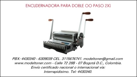 ENCUDERNADORA PARA DOBLE OO PASO 2X1