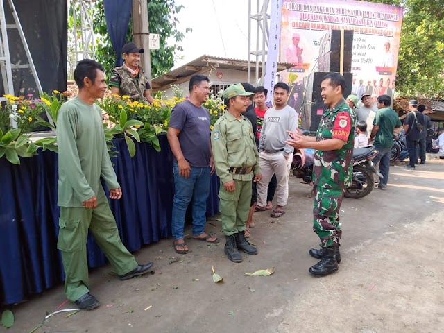 GIAT KAMPANYE PILKADES DI WILAYAH KECAMATAN CIKIDANG TAHUN 2023, KORAMIL 0622-04/CIKIDANG TERUS BERPERAN AKTIF JAGA KONDUSIFITAS LINGKUNGAN