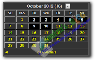 Tạo lưu trữ dạng lịch cho blogger (Archive Calendar Widget For Blogger) - http://namkna.blogspot.com/